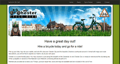 Desktop Screenshot of chestercyclehire.com